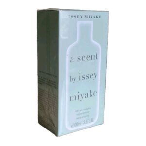 Home issey miyake a scent eau de toilette 100ml. Photo of front of box.