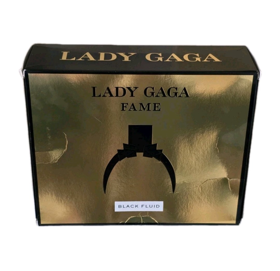 Lady Gaga Fame Eau De Parfum 30ml Gift Set lady gaga fame eau de parfum 30ml gift set. Back of box.