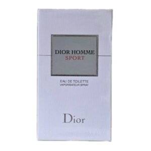 dior homme sport eau de toilette 50ml. 2012 version. Front of box photo.