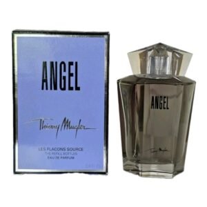 Thierry Mugler Angel Refill Eau de Parfum 100ml. Perfume bottle and box side by side photo.