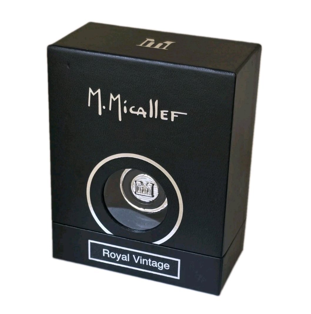 M. Micallef Royal Vintage Eau de Parfum 30ml M. Micallef Royal Vintage Eau de Parfum 30ml. Photo of black box.
