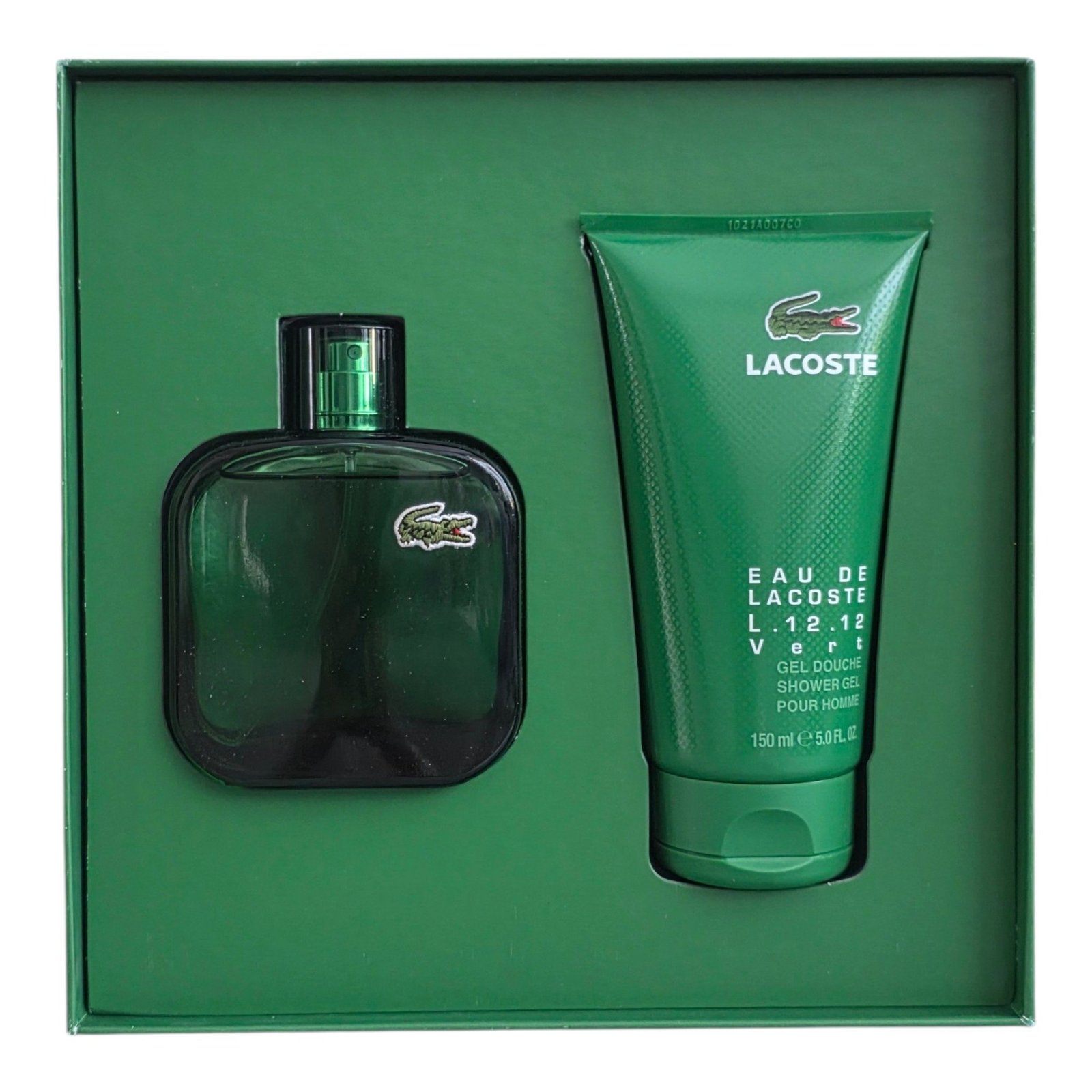 Lacoste Eau De Lacoste L.12.12 Vert EDT 100ml Gift Set Lacoste Eau De Lacoste L.12.12 Vert EDT 100ml Gift Set. Photo of internal of box.
